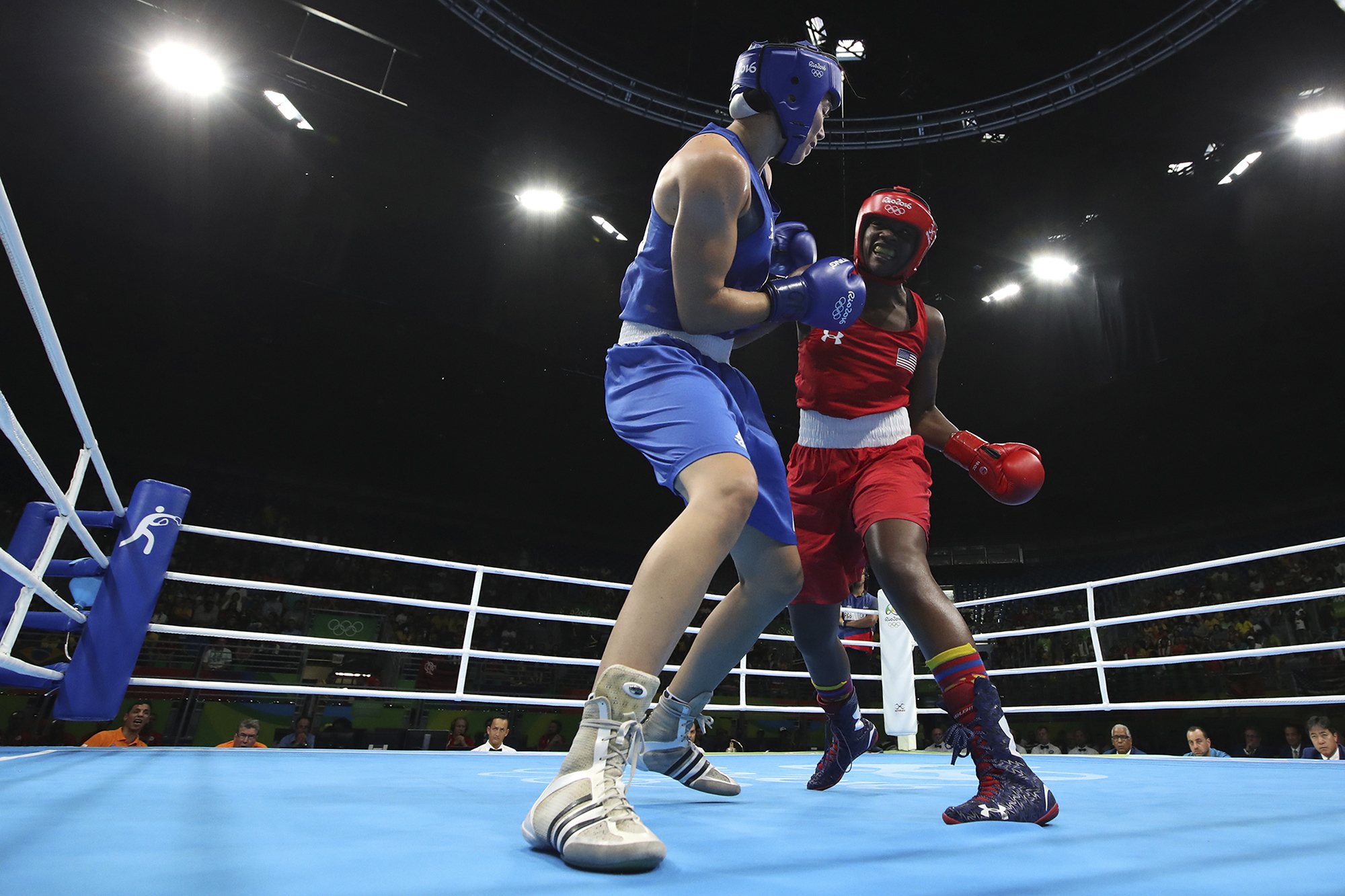 Claressa Shields defends Olympic boxing title, first US boxer to win ...