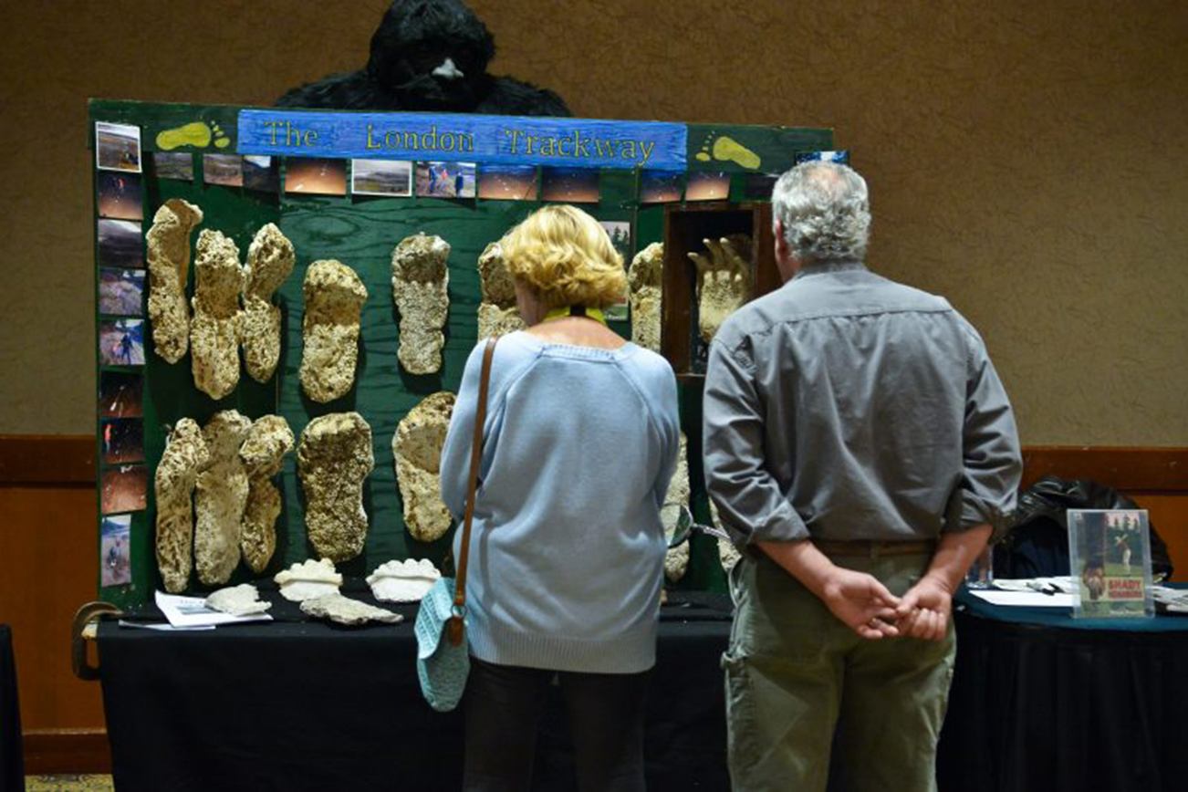 Darrell Westmoreland photo: The fourth annual Sasquatch Summit this weekend features cast footprints and other evidence at the Quinault Beach Resort and Casino.