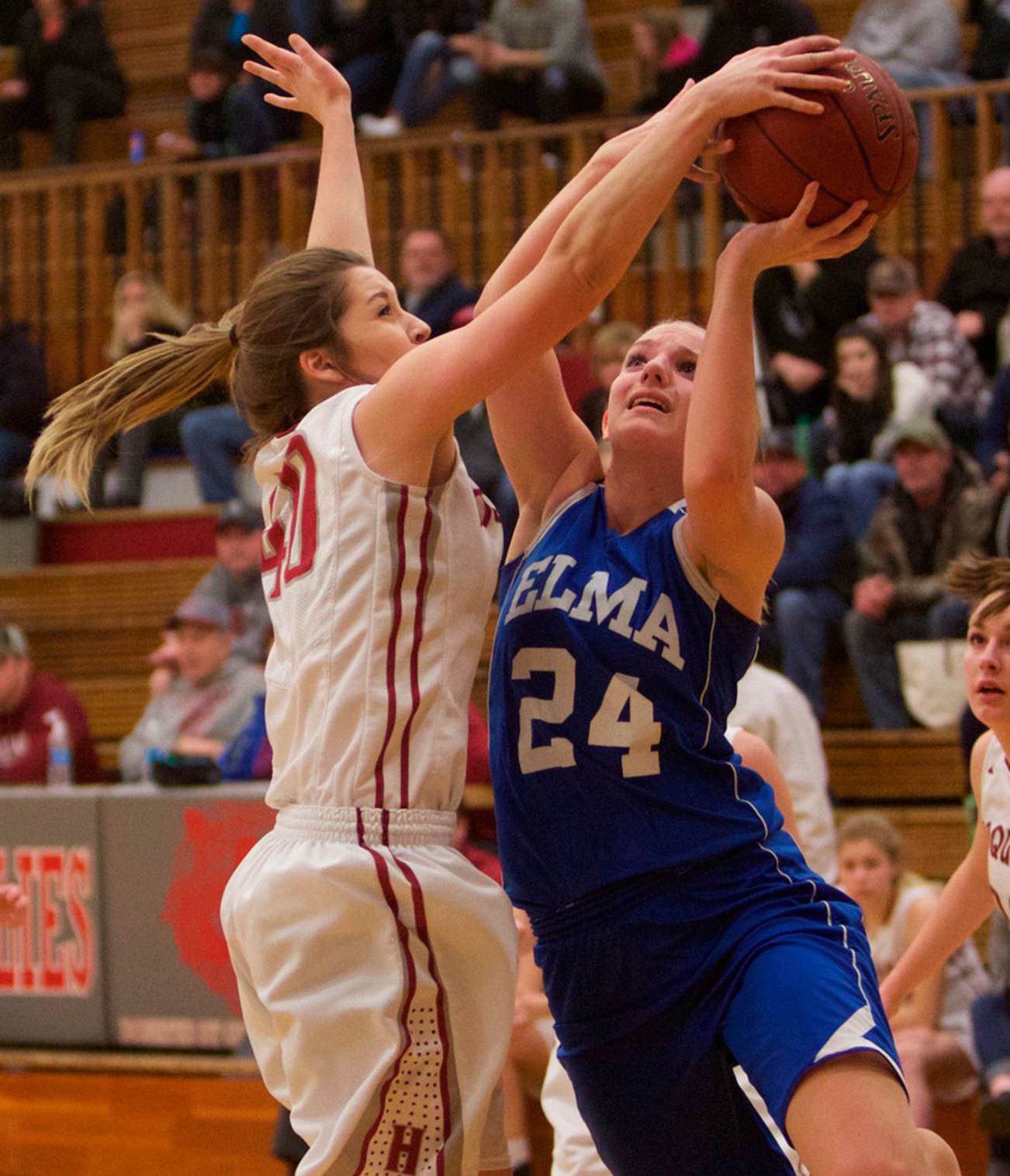 Elma girls close out Hoquiam, 40-25