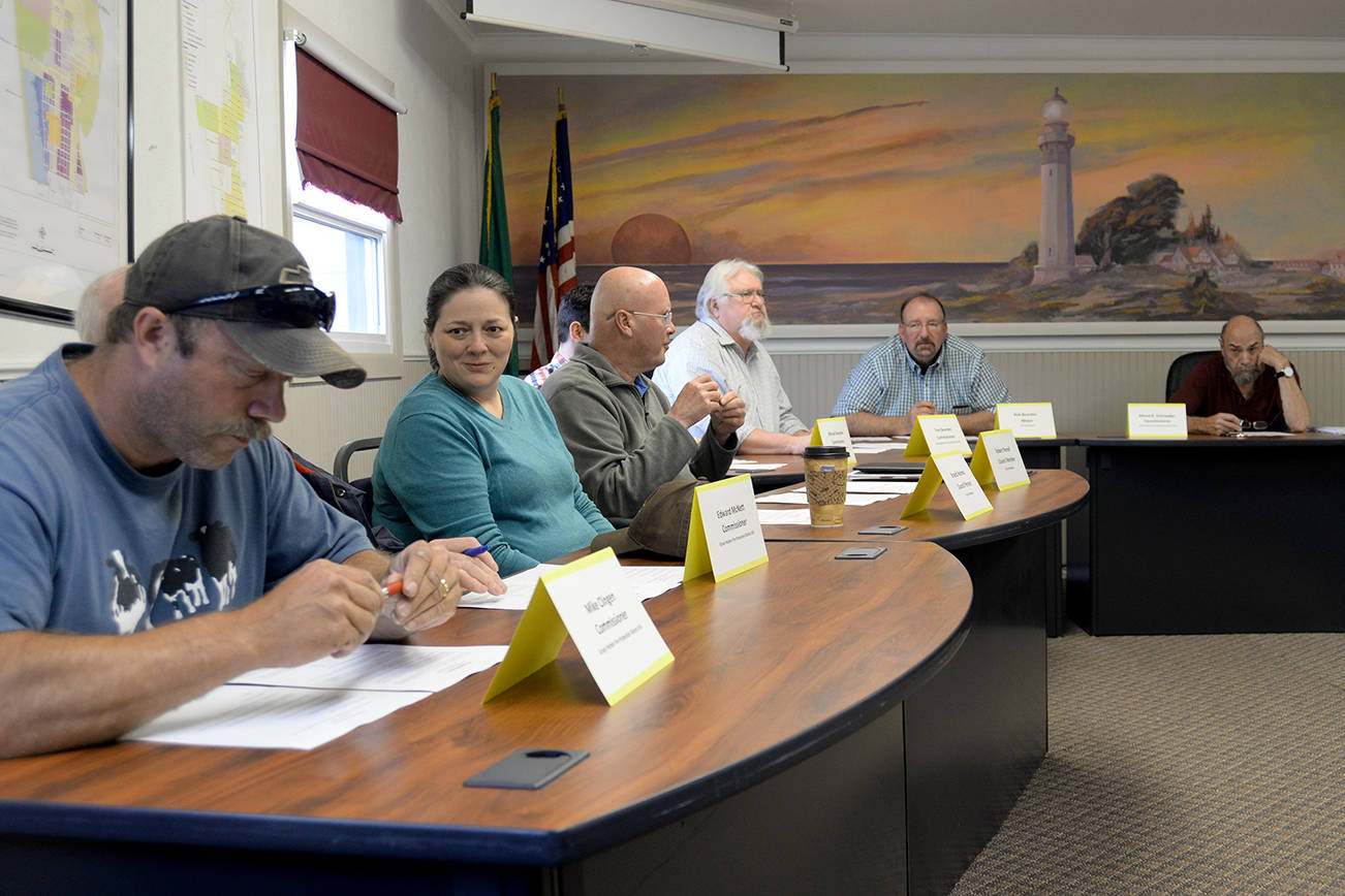 DAN HAMMOCK | THE DAILY WORLD                                Members of the Regional Fire Authority Planning Committee met Tuesday in Westport to discuss the promotion of Proposition 1 on the August 1 primary ballot. At far right is committee chairman Alfred Schroeder; to his right is Westport Mayor Rob Bearden.