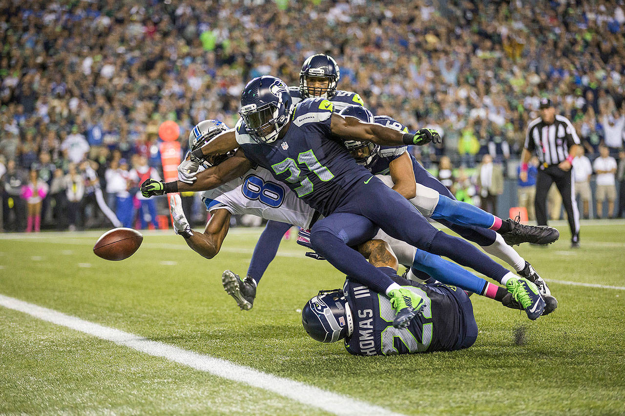 Kam Chancellor makes appearance at Seattle Seahawks training camp