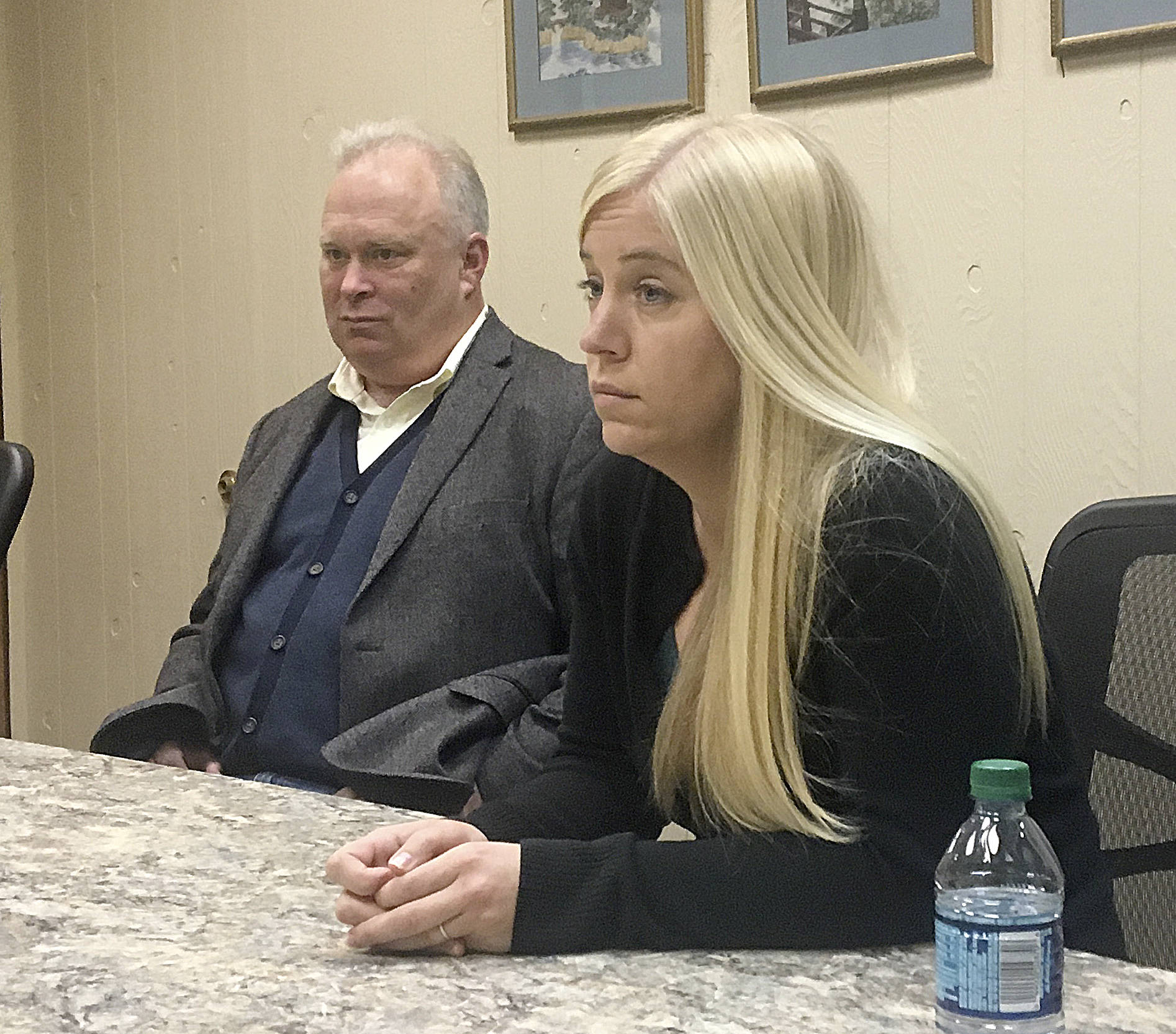 DAN HAMMOCK | GRAYS HARBOR NEWS GROUP                                Rep. Jim Walsh and Democratic challenger Erin Frasier talked taxes, abortion, health care and more at a recent meeting with The Daily World editorial board in Aberdeen.