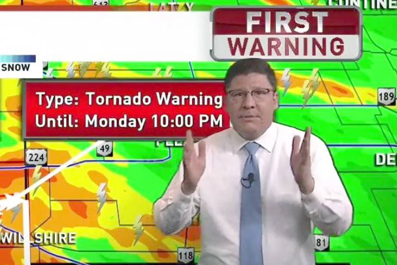 WKEF-TV/WRGT-TV                                Meteorologist Jamie Simpson let loose on viewers upset that he interrupted “The Bachelorette” for an emergency tornado warning.