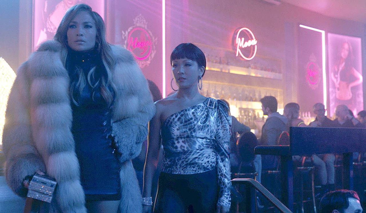 STX Films                                Jennifer Lopez, left, and Constance Wu star in “Hustlers.”