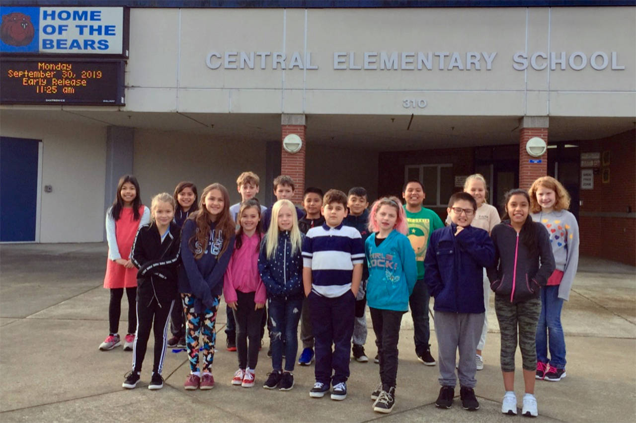 Courtesy photo                                Central’s Students of the Month, from left: front row, Avery Broadhead, Tristian Case, Mae Mae Holt, Audree Hart, Christian Cornejo, Hannah Fox, Jenson Alvarenga, Leslye Sanchez-Ortiz; back row, Kai Hee Coleman, Brittany Alcala Medina, Ethan Byron, Kaleb Philamalee, Oscar Lugo, Alexsander Perez, Adrian Josue Torres, Piper Stankavich, Audrey Patton. Not pictured is Rolando Perez-Gutierrez.