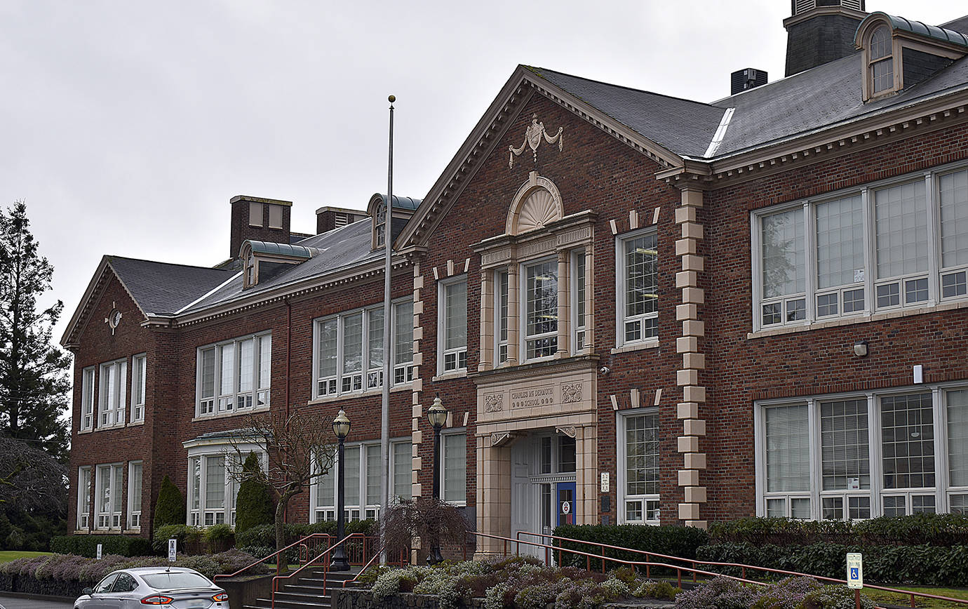 DAN HAMMOCK / THE DAILY WORLD 
McDermoth Elementary School in Aberdeen. Preschool through third grade students entered a hybrid learning model in the Aberdeen School District on Monday.