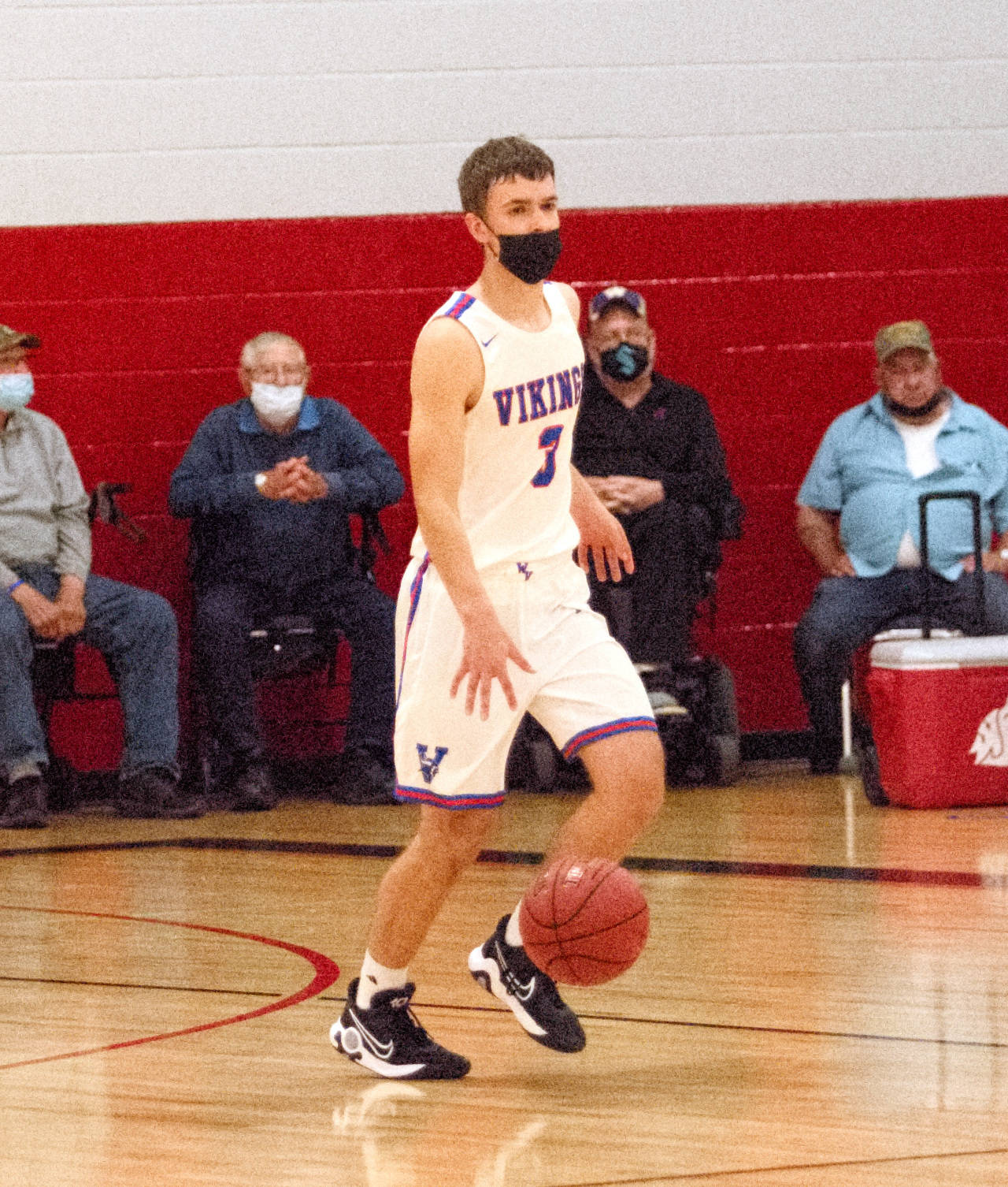 DAILY WORLD FILE PHOTO Willapa Valley guard Tyler Adkins was named to the 1B Columbia Valley League First Team after leading the Vikings in scoring and assists in 2021.