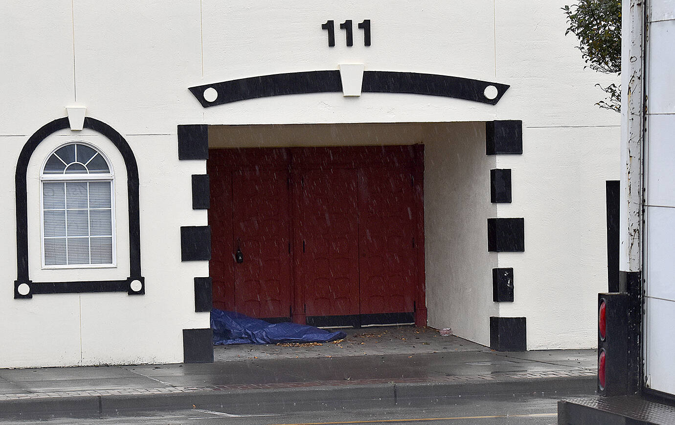 DAN HAMMOCK | THE DAILY WORLD 
Without an available shelter and bound by ordinance, the City of Aberdeen has little it can do about people sleeping on downtown sidewalks.