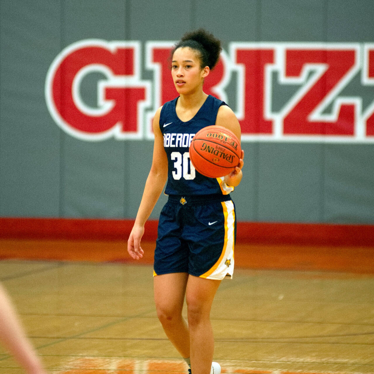 DAILY WORLD FILE PHOTO
Aberdeen’s Maddie Gore scored 16 points to lead the Bobcats to a 61-23 win over Shelton on Monday, Feb. 7, 2022, at Shelton High School. Aberdeen will enter the district playoffs as the No. 3 seed out of the 2A Evergreen Conference.