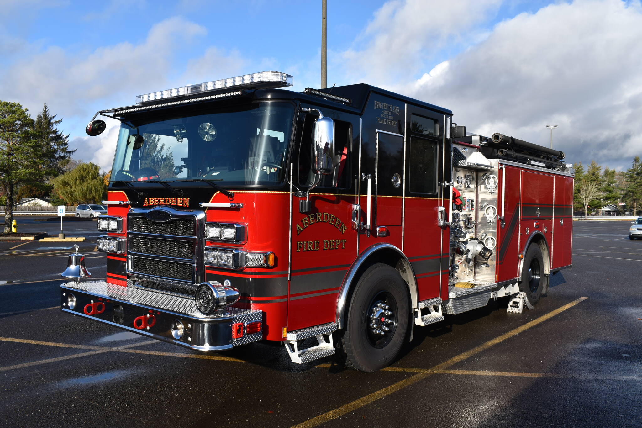 An Aberdeen Fire Department truck is shown above. THE DAILY WORLD, FILE PHOTO