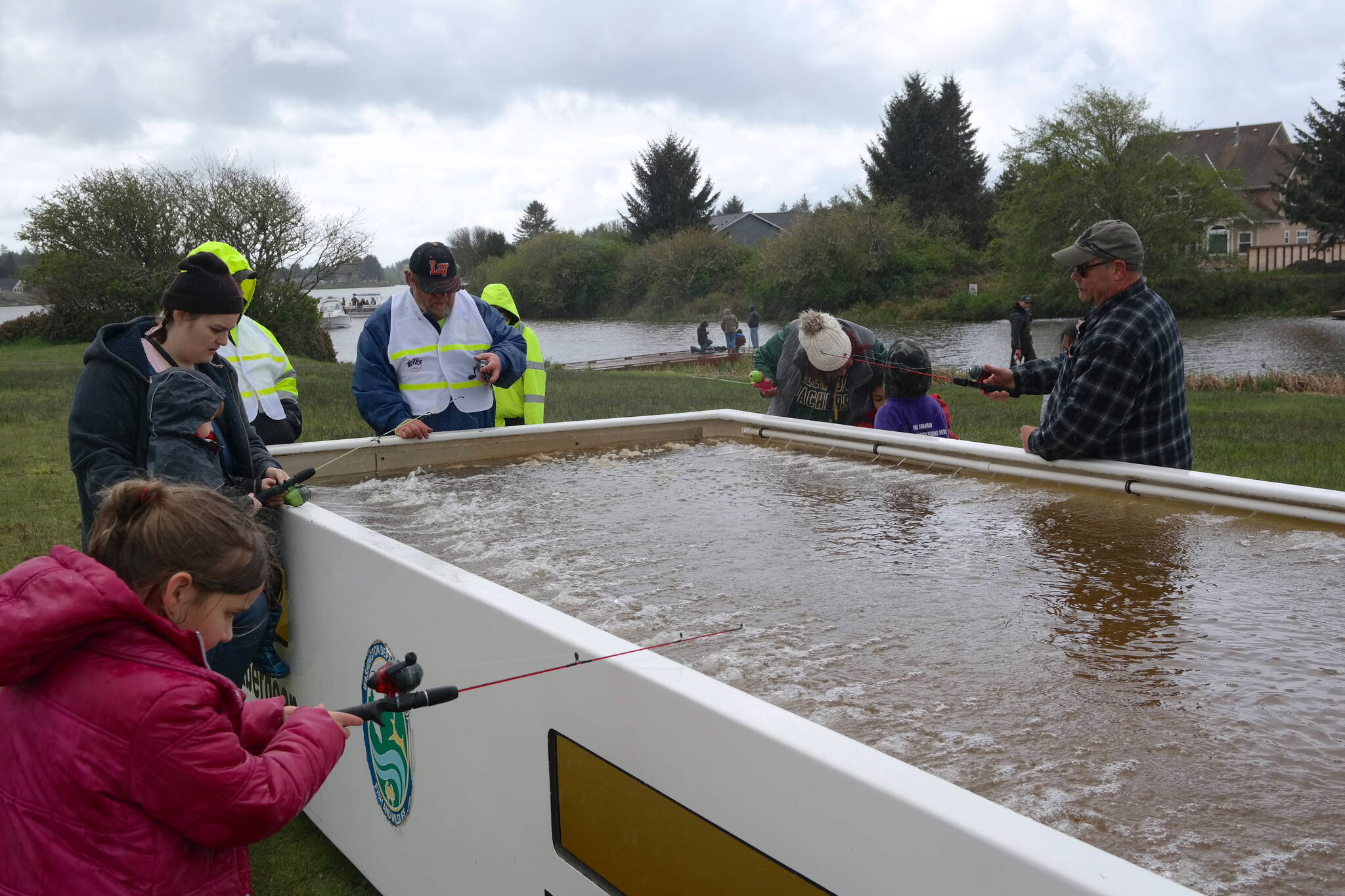 Younger participants were able to take part through an artificial trout fishing pond, which was stocked with 200 smaller fish. Erika Gebhardt I The Daily World