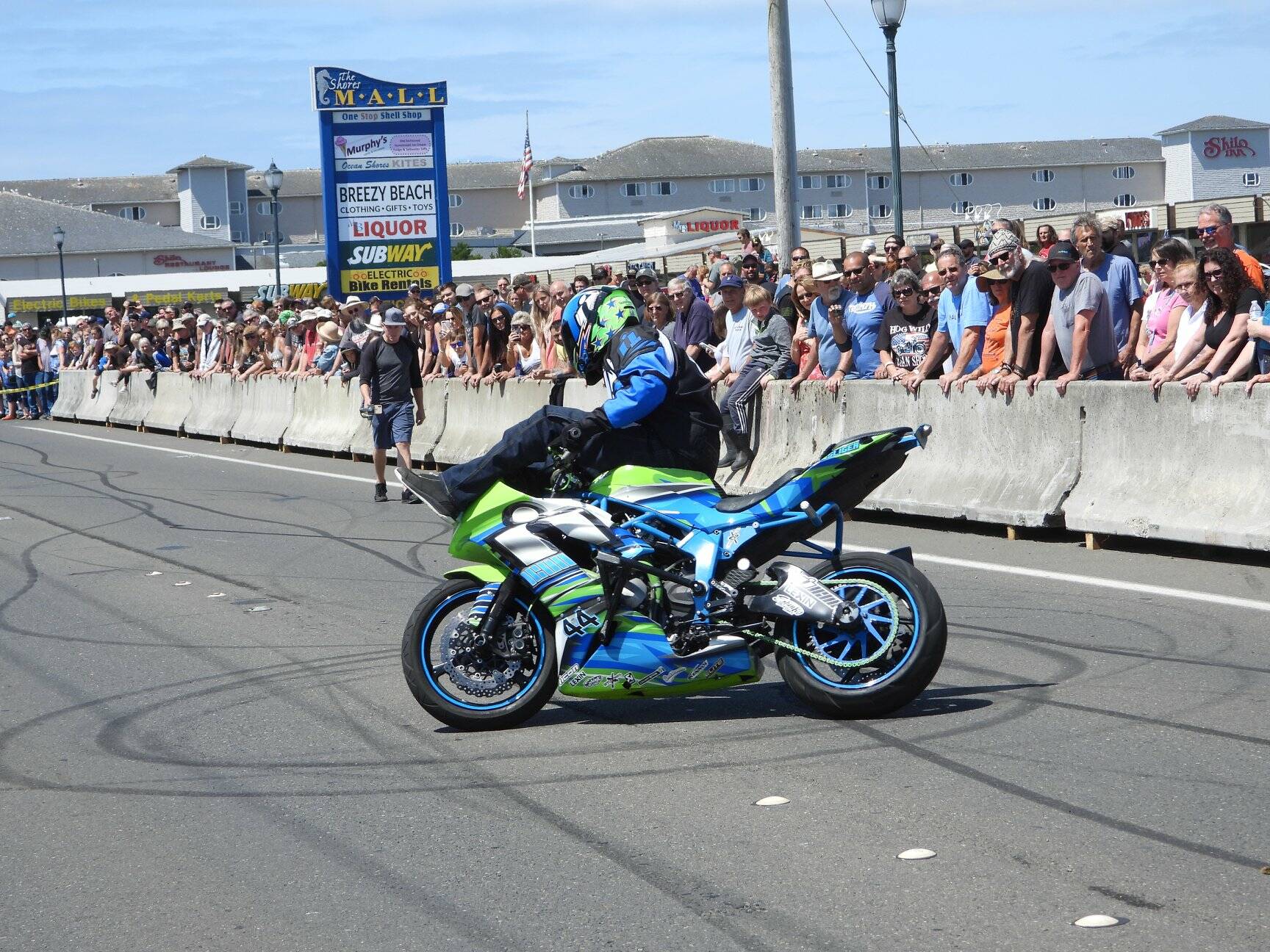 Two motorcycle stunt groups, the Seattle Cossacks and 1 Wheel Revolution, will awe crowds with tricks both Saturday, July 30, 2022, and Sunday afternoon, July 31, 2022. Photo Courtesy of Diane Solem