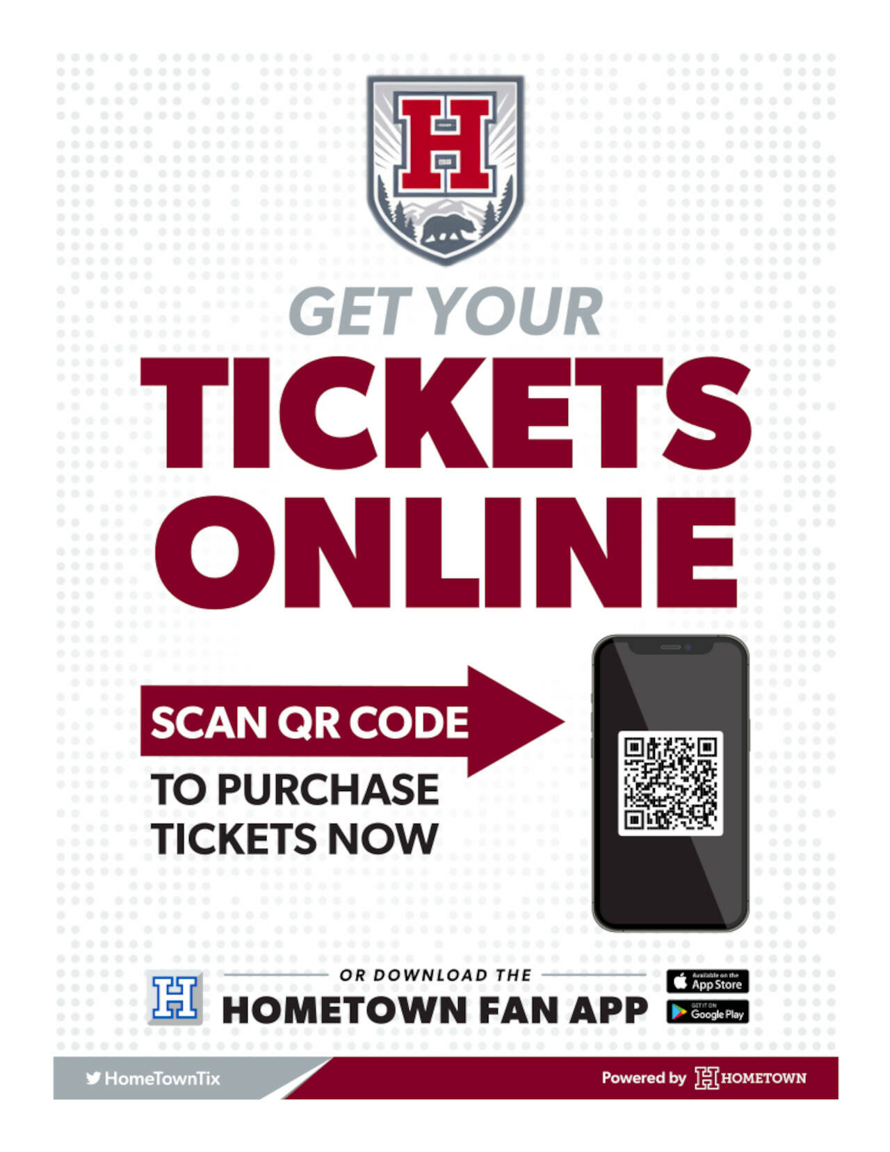 The Hoquiam High School athletics department has announced an online ticket-purchasing app available on Apple and Android devices.