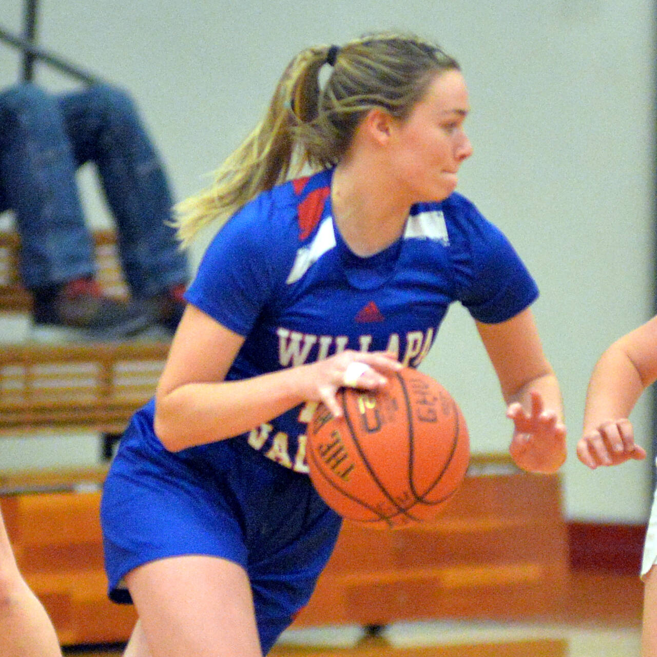 DAILY WORLD FILE PHOTO Willapa Valley senior Grace Huber scored 32 points in the Vikings’ 61-34 win over Pe Ell on Friday at Pe Ell High School.