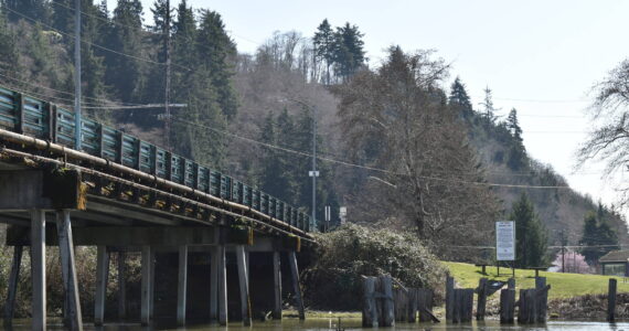 Matthew N. Wells / The Daily World
Young Street Bridge, which carries traffic over the Wishkah River in North Aberdeen, could come down in the next few years if an alternate plan, with additional funding, isn’t reached. The bridge is deficient in numerous ways, according to the city’s engineers.