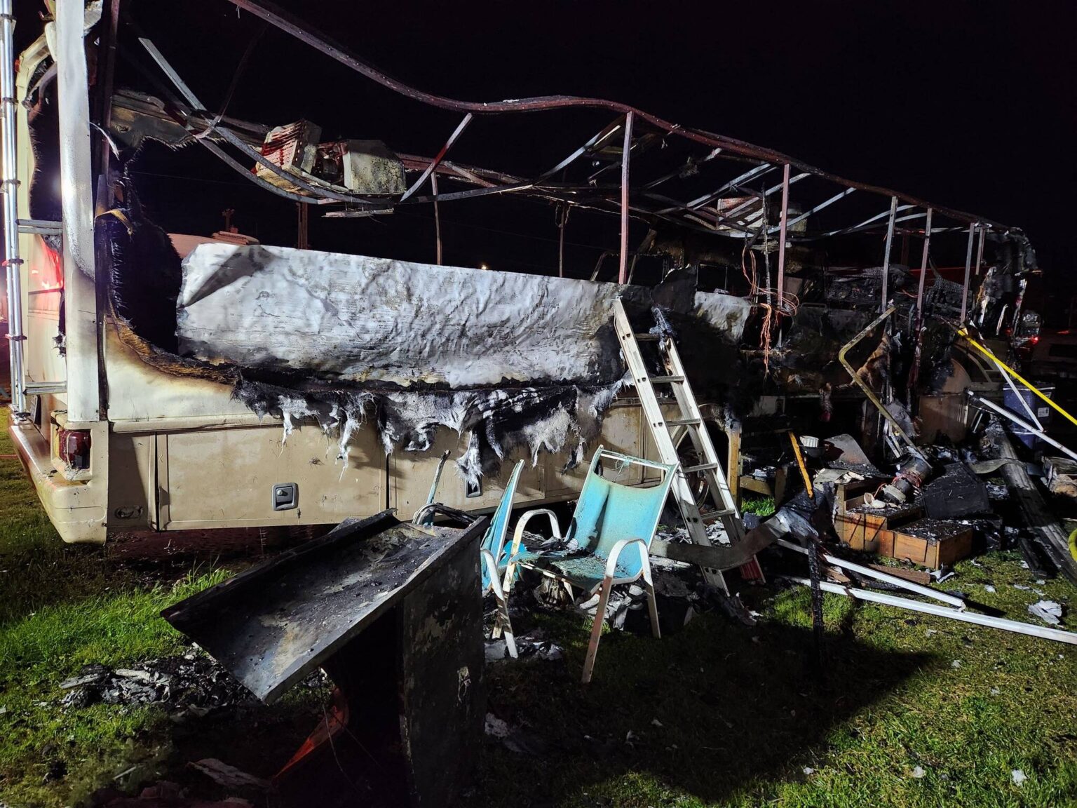 Fire destroys RV in Westport | The Daily World