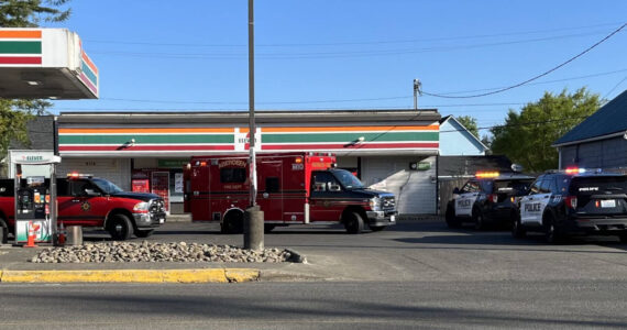 Police are investigating a death that occurred Wednesday morning at a North Aberdeen convenience store. (Courtesy photo / David Marcell)