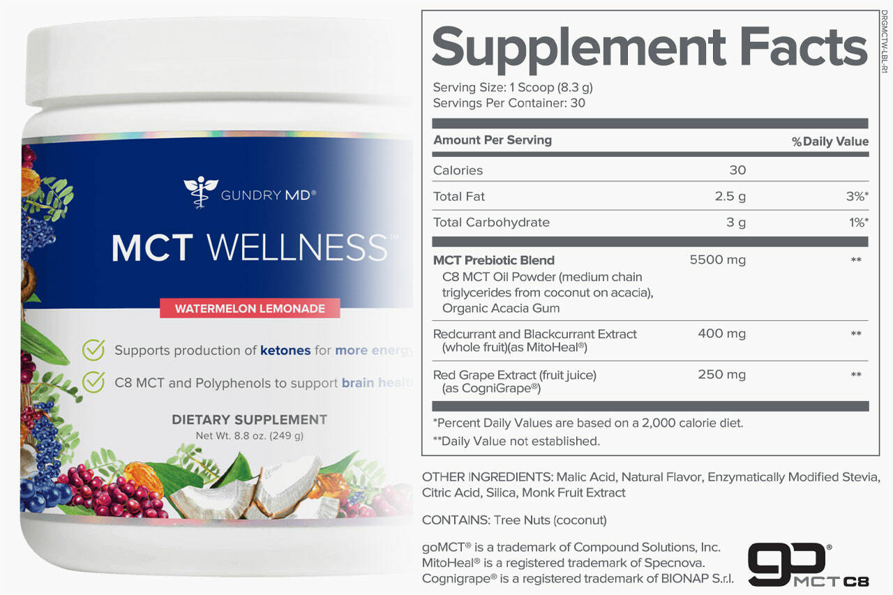 Gundry MD MCT Wellness Reviews Does It Work Know This Before Buy   33626351 Web1 M2 RTR230809 Gundry MD MCT Wellness Supplement Facts 