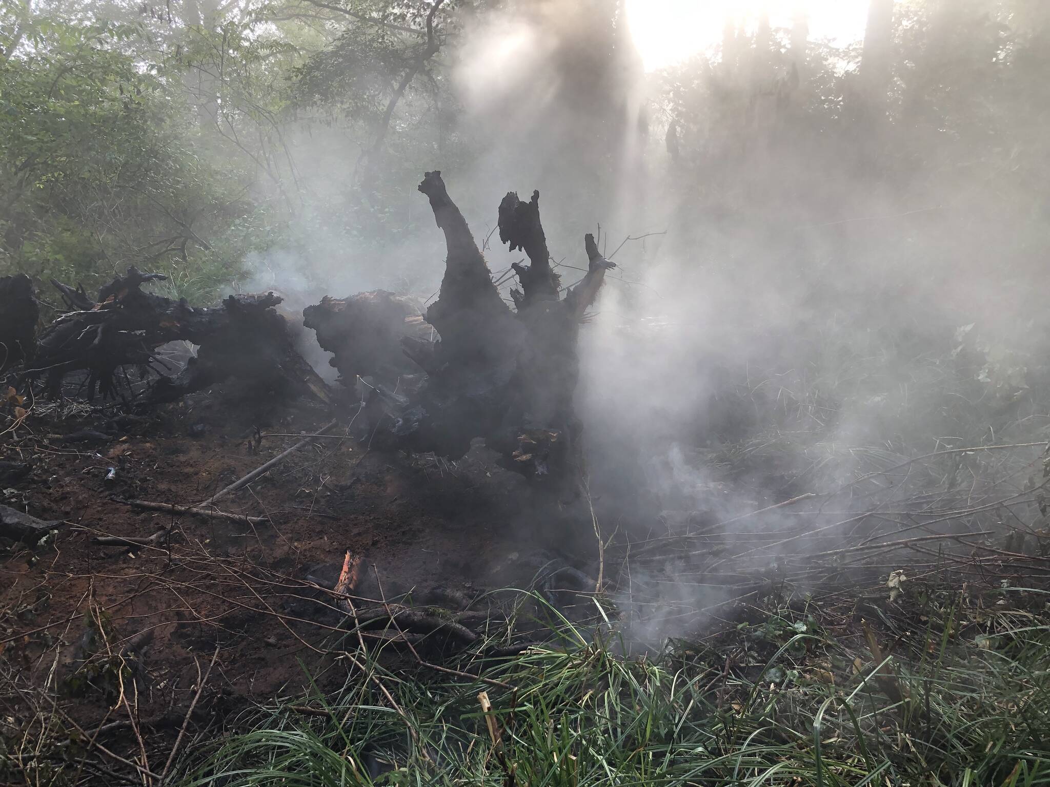 Aberdeen firefighters responded to multiple wildland fires Monday and Tuesday in South Aberdeen. (Courtesy photo / AFD)