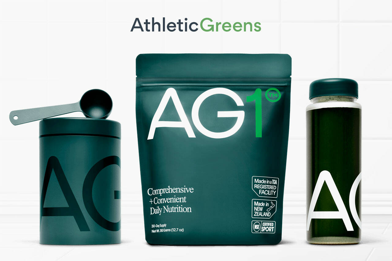 Athletic Greens Ultimate Daily, Whole Food Sourced AG1 Greens Supplement
