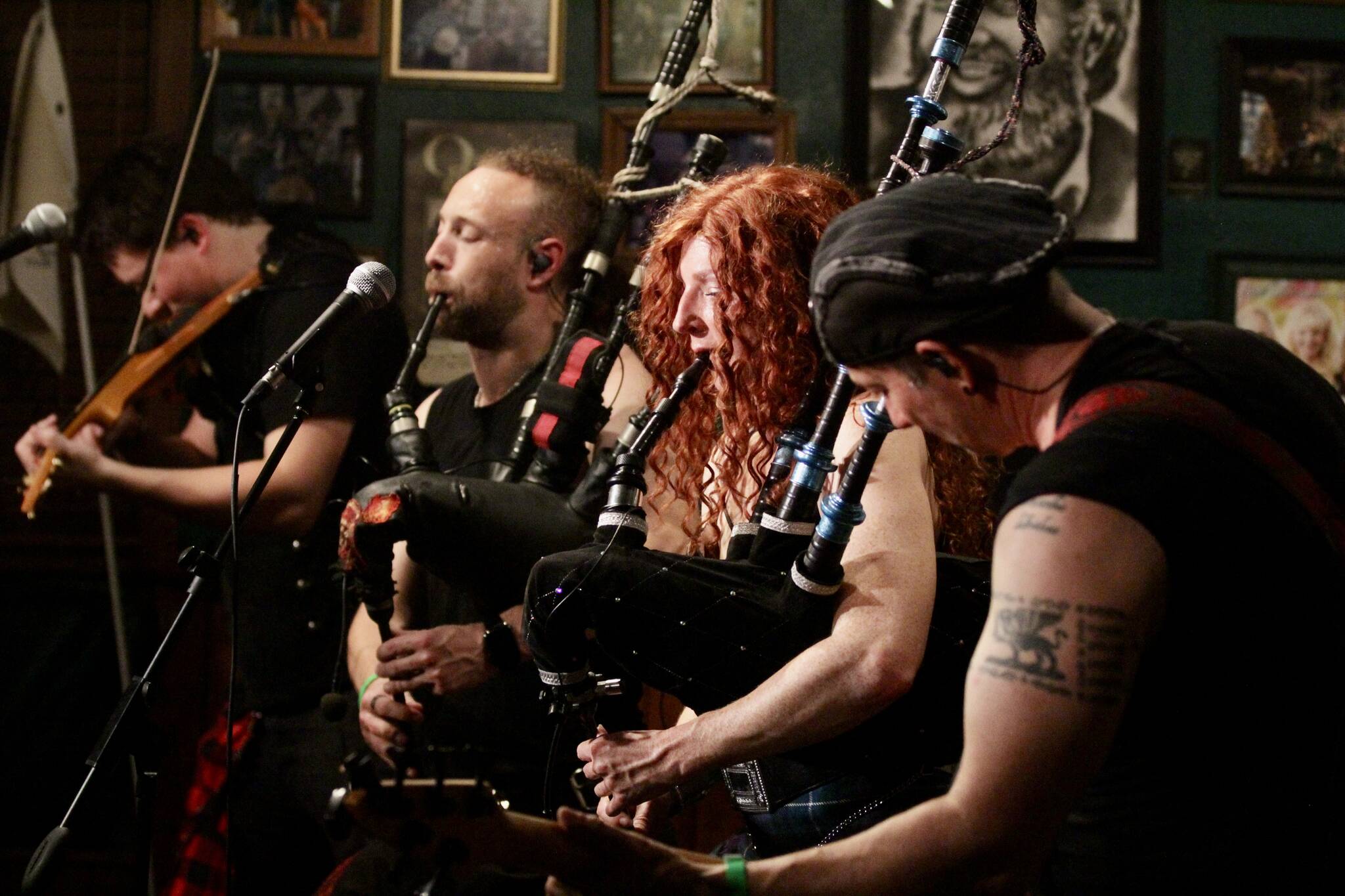 Celtica Pipes performs during the 20th annual Celtic Music Feis in Ocean Shores on Oct. 21. (Michael S. Lockett / The Daily World)