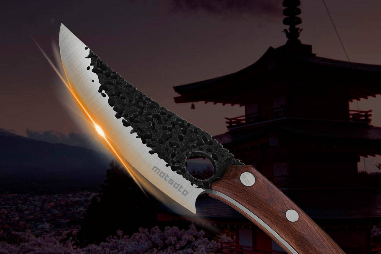 Huusk Japanese Kitchen Knife, Perfect for all kitchen cutting and chopping