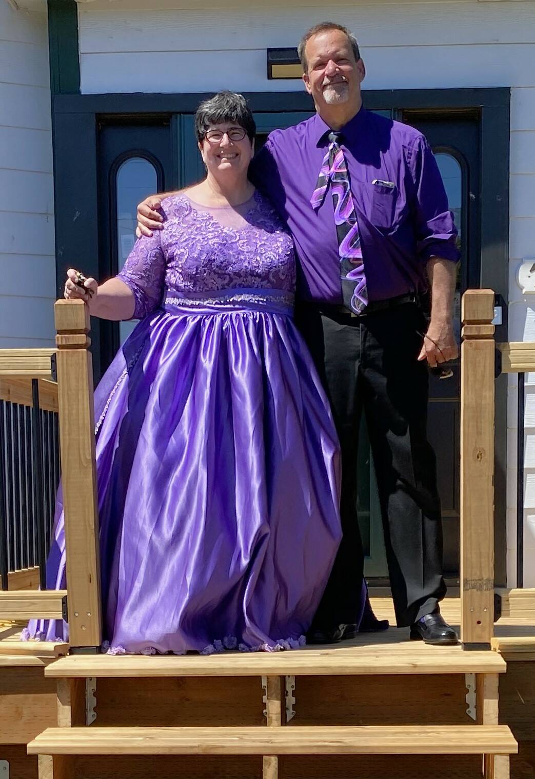 Lora Malakoff
Kat Bryant stands with Dan Hammock at her wedding. Bryant spoke about her friend Dan, who stood alongside her at the ceremony as her “dude of honor.” Bryant, like Dan’s mom, friends and other coworkers, miss him dearly.