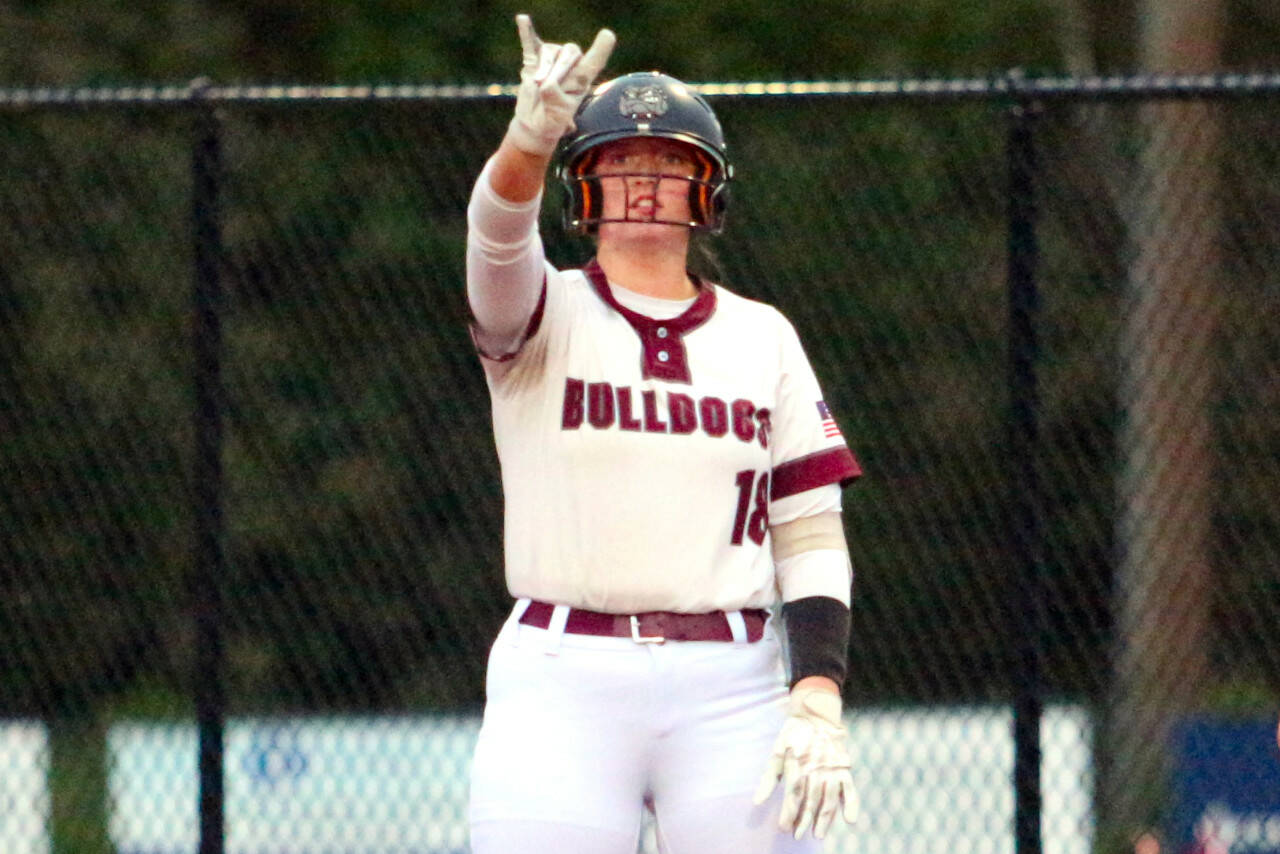 DAILY WORLD FILE PHOTO Montesano first baseman Kylee Wisdom homered in a victory over Hoquiam on Thursday in Hoquiam.