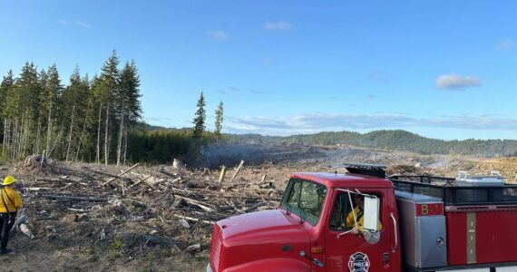 Hoquiam Fire Department
Firefighters confronted a wildfire near Artic, stopping it before it could get too much momentum, on Sunday.