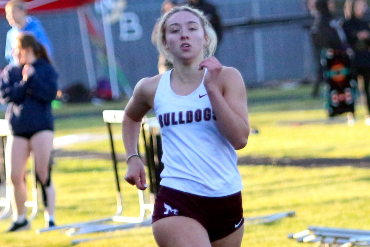 DAILY WORLD FILE PHOTO Montesano Alayna Olson won the triple jump at the 1A District 4 Championship on Thursday at Seton Catholic High School.