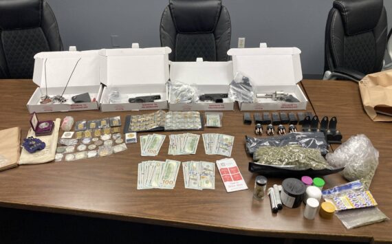 Aberdeen Police Department
Four firearms, thousands of dollars in cash, a large amount of marijuana and ammunition was siezed in a suspected DUI stop in Aberdeen last week.