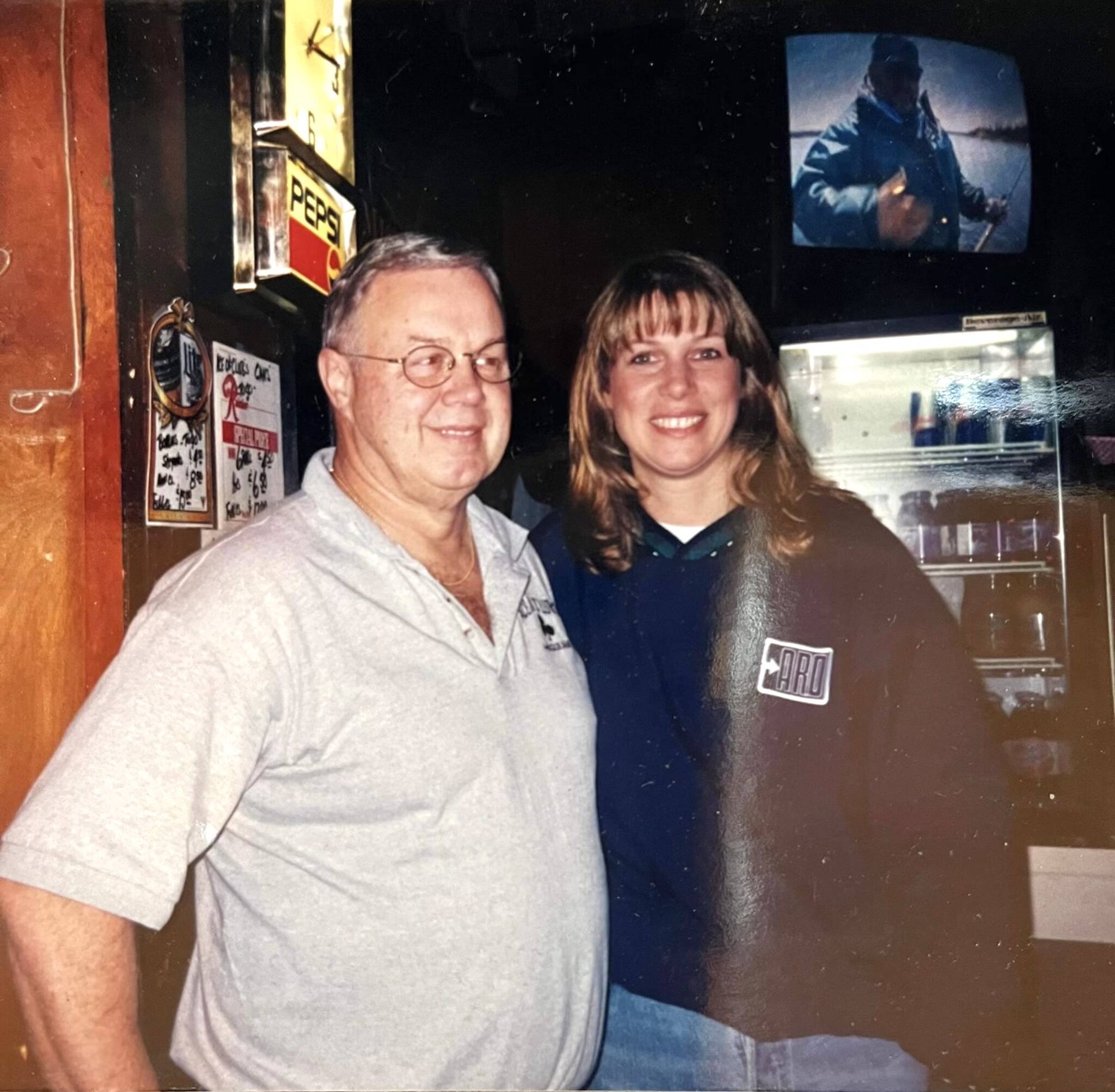 Joe Veloni with his daughter Tami in an undated photo.
