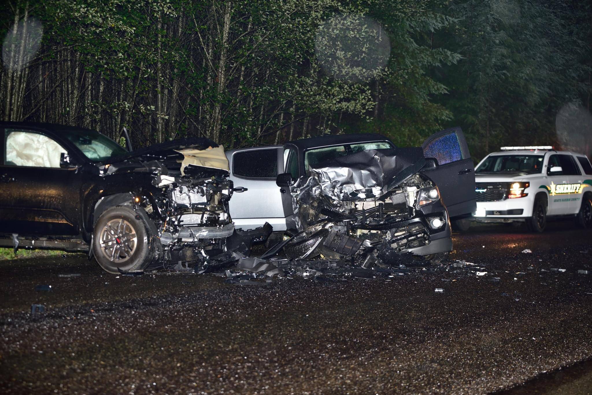 Alcohol was a factor, according to a Washington State Patrol report, in a crash on U.S. Highway 101. (Ezra McCampbell)