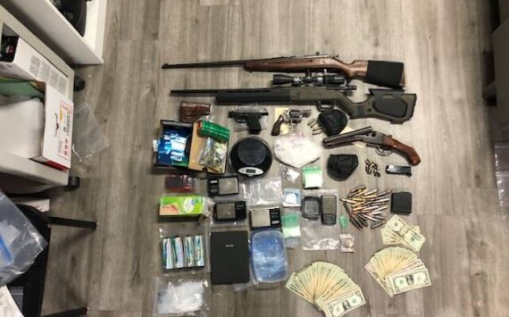 Grays Harbor Drug Task Force
The Grays Harbor Drug Task Force seized a goodly amount of drugs, cash and multiple firearms during a raid on an Aberdeen apartment Wednesday.