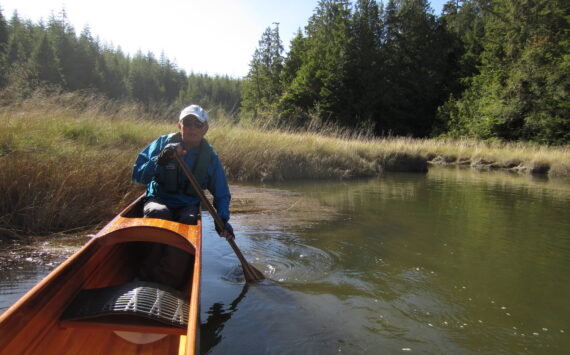 Vern Heikkila’s passion for paddling runs deep and in 2010 Vern built Ele Paio, a six-person, 44-foot “Tahitian-Hawaiian-Northwest Fusion” outrigger canoe. For years, Vern and his wife Janet have spent winters with friends in Hawaii paddling, racing and working on similar craft. Vern, Janet and friends can often be seen paddling Ele Paio on the bay and Elk River.