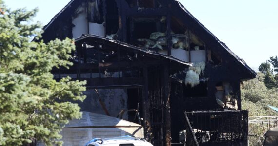 Michael S. Lockett / The Daily World
A fire devestated an Ocean Shores home on Sunday.