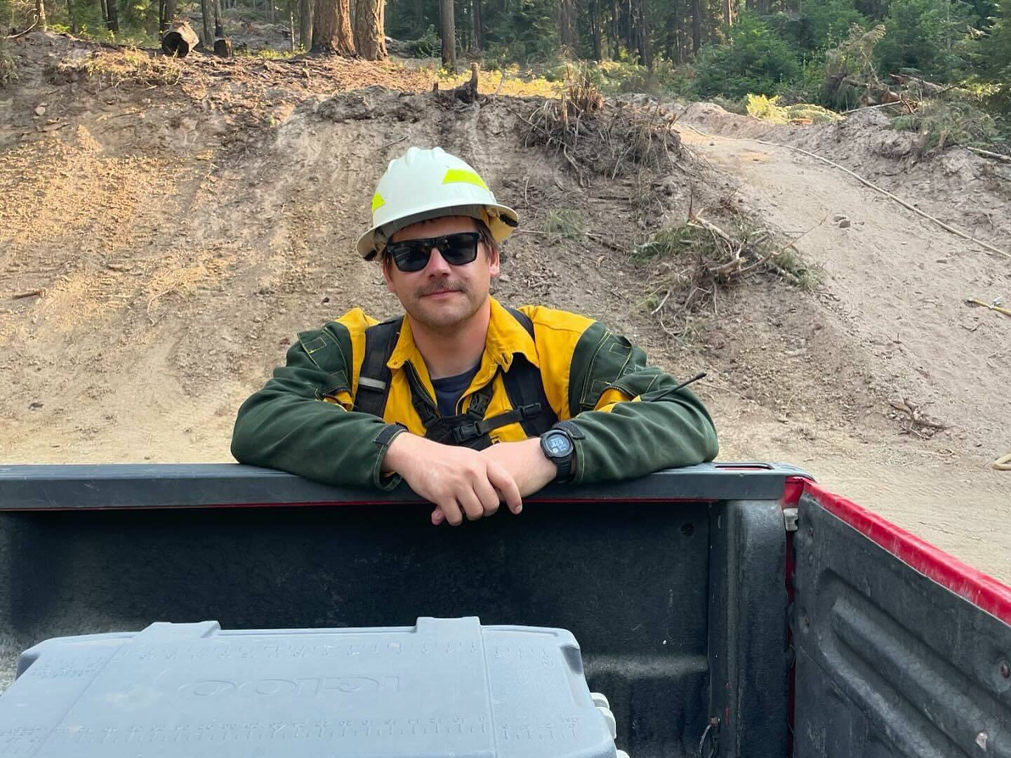 Derek Jensen, firefighter with the Hoquiam Fire Department, has deployed to North Carolina as a task force leader as part of the larger response to Hurricane Helene after the storm savaged the Appalachia, killing hundreds. (Courtesy photo / HFD)