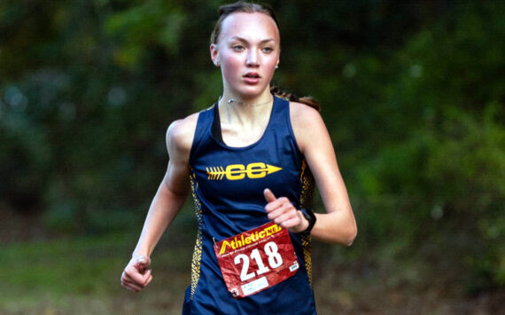 ALICIA TISDALE | ALICIATISDALE.COM Aberdeen sophomore Ailyn Haggard, seen here in a file photo, won the 2A District 4 Championship on Thursday at the Lewis River Golf Course in Woodland.