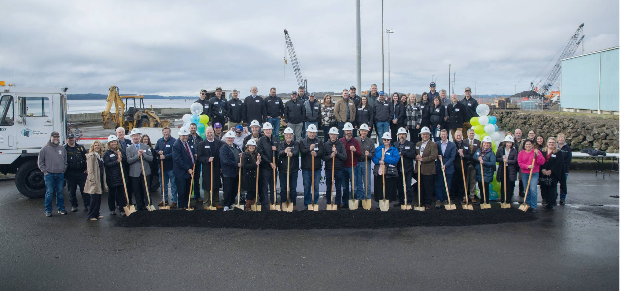 Port of Grays Harbor
Port of Grays Harbor and AGP welcomed elected officials, project partners and community and business leaders for the official groundbreaking of the Terminal 4 Expansion & Redevelopment Project on Tuesday.