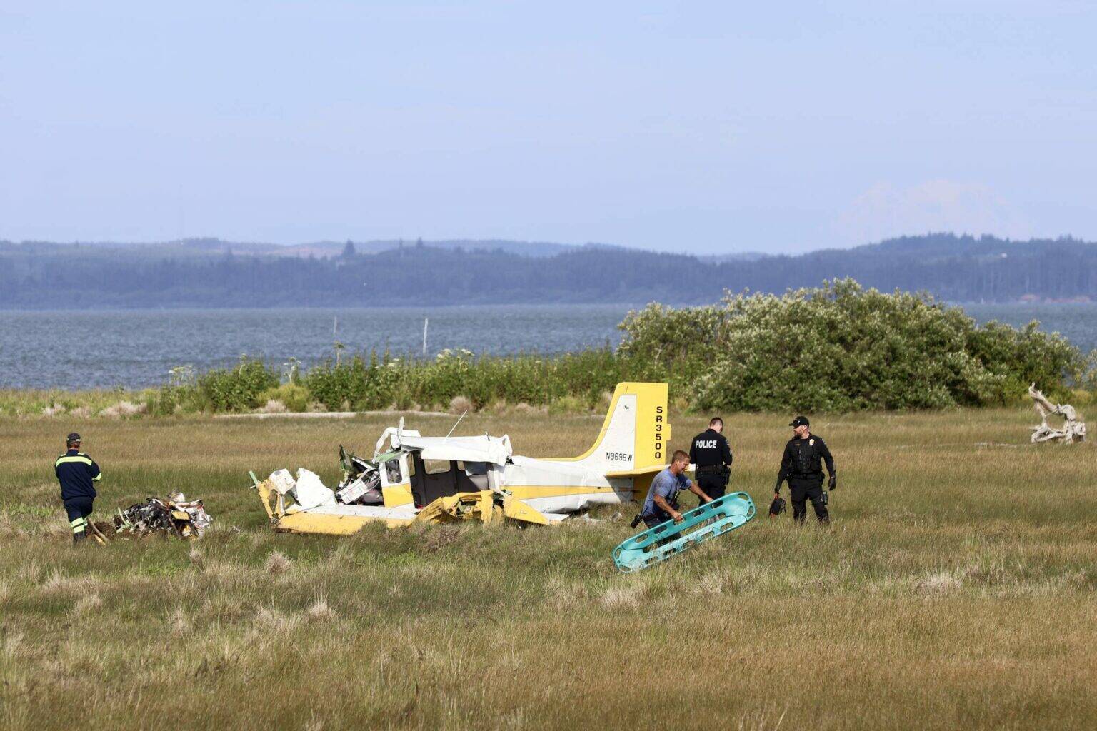 The Daily World file photo
A plane crashed at Ocean Shores Municipal Airport on June 8, injuring two.