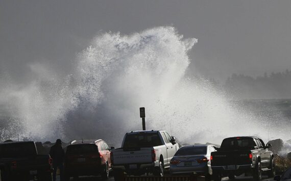 Skipp Radcliffe
The ocean was angry this past weekend in Ocean Shores, and the threat continues through the week.