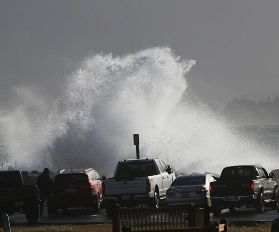 Skipp Radcliffe
The ocean was angry this past weekend in Ocean Shores, and the threat continues through the week.