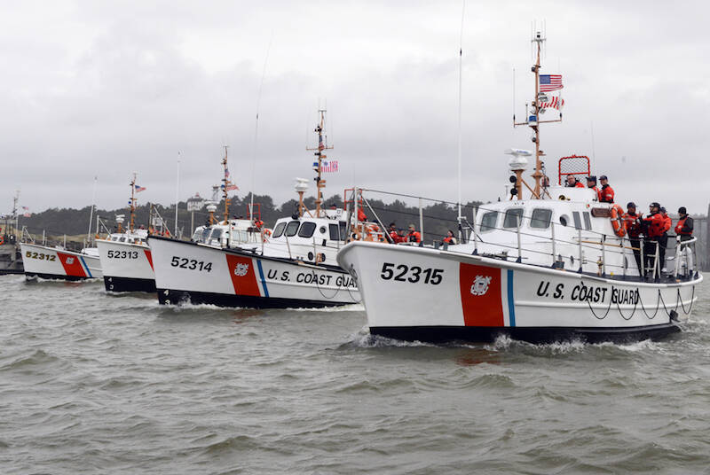 U.S. Coast Guard District 13
The Coast Guard’s previous fleet of 52-foot special purpose heavy weather, are pictured before being retired. A proposal to bring in modern heavy weather boats is underway, including bringing one to Station Grays Harbor.