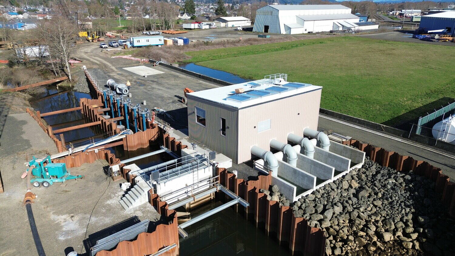 Chehalis Basin Strategy photos
The Fry Creek Pump Station is pictured in Aberdeen.