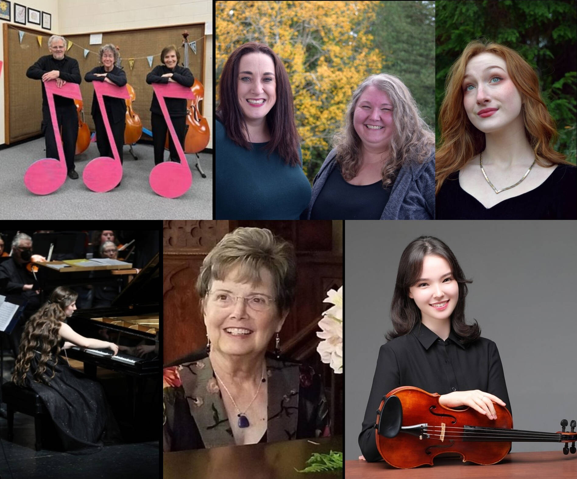 Featured performers at this year’s event include: Judy Terreberry, Ken Williams and Merry Jo Zimmer performing piano trios by Frank Bridge and Nikolai Mjaskowski; The Coast Trio (Debra Akerlund, John O’Brien and Leslie O’Brien) performing works by Carlos Gardel, Consuelo Velasquez, and, with mezzo-soprano Joy Dorsch, the Habanera from Bizet’s opera Carmen; Emma Jeanne Dorsch, soprano, accompanied by Kira Miller, piano, performing songs and arias by Gounod, Poulenc, Handel and Mozart; Kyle Sholinder, tenor, accompanied by Kira Miller, performing Ben Moore’s song cycle Dear Theo; and pianist Sara Burkhart.