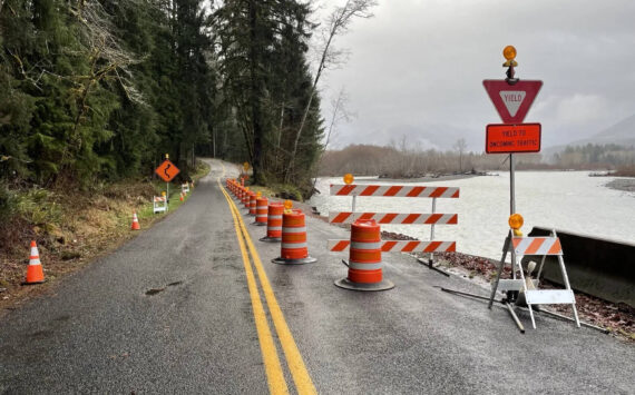 Olympic National Park
The Upper Hoh Road in the Olympic National Park is closed after damage from heavy rains last month. The road is maintained by Jefferson County, who said the road is in danger of failure at milepost 9.7.