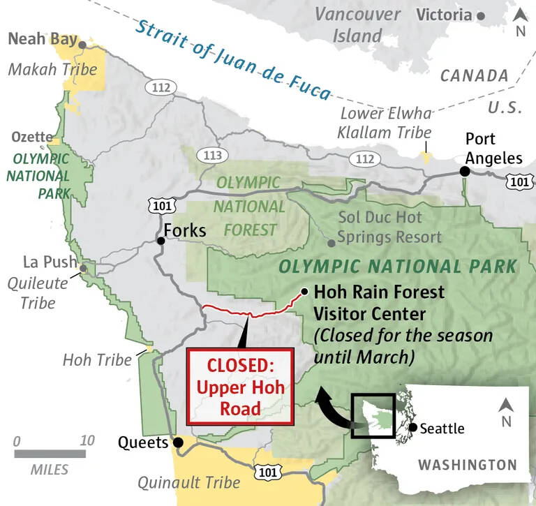 Mark Nowlin / The Seattle Times
Sources: Esri, National Park Service