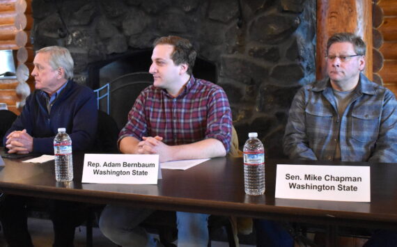 Jerry Knaak photos / The Daily World
Rep. Steve Tharinger, D-District 24, Position 2; Rep. Adam Bernbaum, D-District 24, Position 1; and Sen. Mike Chapman, D-District 24.